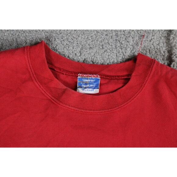 Disney Sweatshirt Vintage Mens Large Red Mickey Mouse Pull Over - Picture 4 of 7